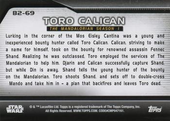 2021 Topps Star Wars Bounty Hunters - Bounty Level 2 #B2-69 Toro Calican Back