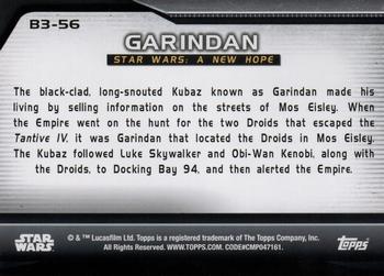 2021 Topps Star Wars Bounty Hunters - Bounty Level 3 #B3-56 Garindan Back