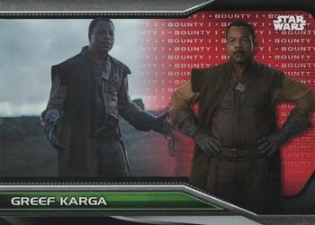 2021 Topps Star Wars Bounty Hunters - Bounty Level 1 Red #B1-29 Greef Karga Front