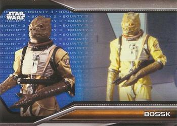 2021 Topps Star Wars Bounty Hunters - Bounty Level 3 Blue #B3-4 Bossk Front