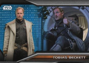 2021 Topps Star Wars Bounty Hunters - Bounty Level 3 Blue #B3-39 Tobias Beckett Front