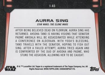 2021 Topps Star Wars Bounty Hunters - Feared Mercenaries #I-A5 Aurra Sing Back