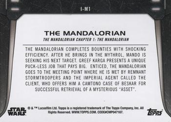 2021 Topps Star Wars Bounty Hunters - Feared Mercenaries #I-M1 The Mandalorian Back