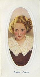 1936 Godfrey Phillips Screen Stars Embossed (Series A) #6 Bette Davis Front