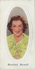 1936 Godfrey Phillips Screen Stars Embossed (Series A) #28 Rosalind Russell Front