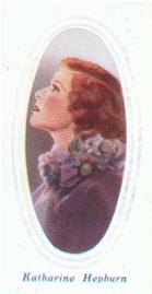 1936 Godfrey Phillips Screen Stars Embossed (Series A) #30 Katharine Hepburn Front