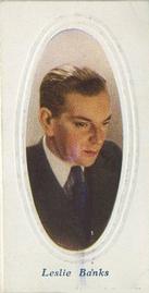 1936 Godfrey Phillips Screen Stars Embossed (Series A) #45 Leslie Banks Front