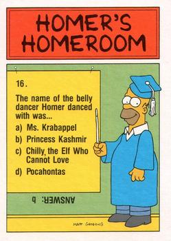1990 Topps The Simpsons UK #64 Gangway man! Back