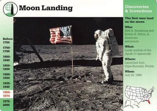 1994-01 Grolier Story of America #1.16 Moon Landing Front