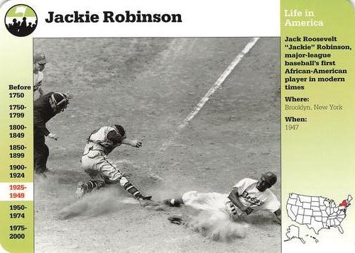 1994-01 Grolier Story of America #2.12 Jackie Robinson Front