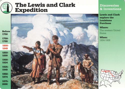 1994-01 Grolier Story of America Cards #2.15 The Lewis and Clark Expedition Front