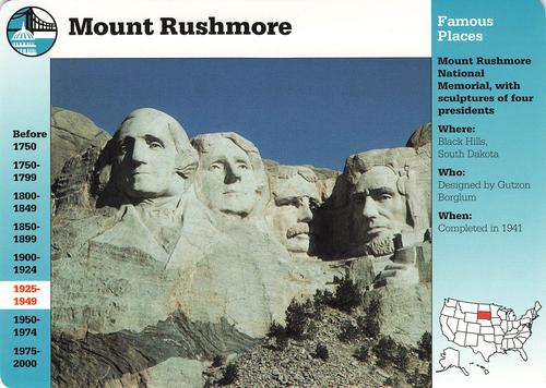 1994-01 Grolier Story of America #3.4 Mount Rushmore Front