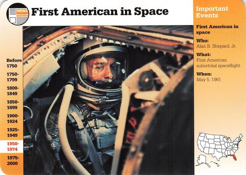 1994-01 Grolier Story of America #4.8 First American in Space Front