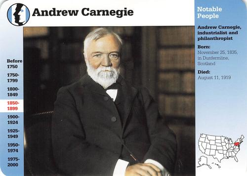 1994-01 Grolier Story of America #4.11 Andrew Carnegie Front