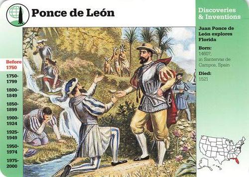 1994-01 Grolier Story of America #4.16 Ponce de León Front