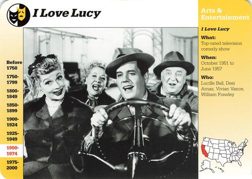 1994-01 Grolier Story of America Cards #4.17 I Love Lucy Front
