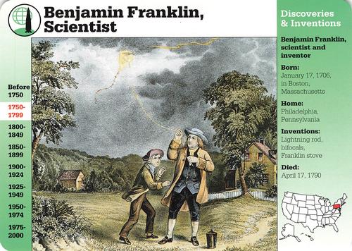 1994-01 Grolier Story of America #5.16 Benjamin Franklin, Scientist Front
