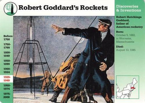 1994-01 Grolier Story of America Cards #6.16 Robert Goddard's Rockets Front