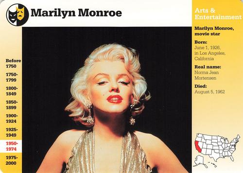 1994-01 Grolier Story of America #6.17 Marilyn Monroe Front