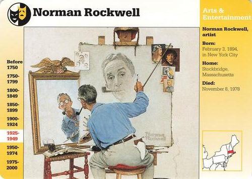 1994-01 Grolier Story of America #6.18 Norman Rockwell Front