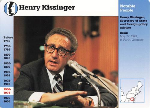1994-01 Grolier Story of America #8.1 Henry Kissinger Front