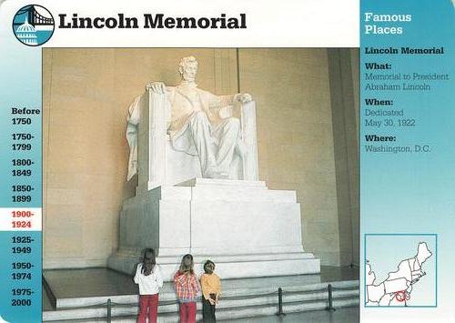 1994-01 Grolier Story of America #8.6 Lincoln Memorial Front