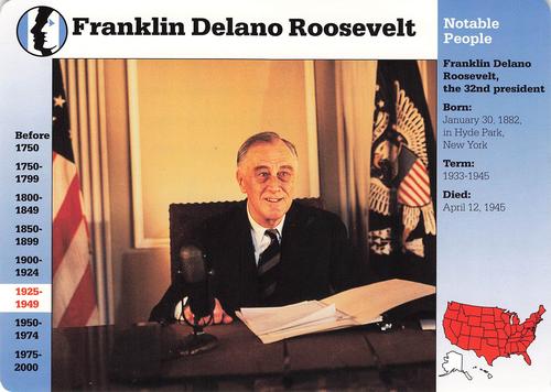 1994-01 Grolier Story of America #9.1 Franklin Delano Roosevelt Front