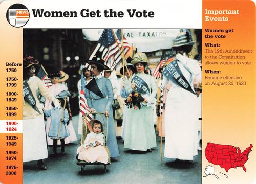 1994-01 Grolier Story of America #9.9 Women Get the Vote Front