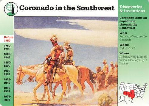 1994-01 Grolier Story of America #9.17 Coronado in the Southwest Front