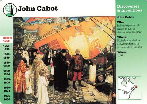 1994-01 Grolier Story of America Cards #10.15 John Cabot Front