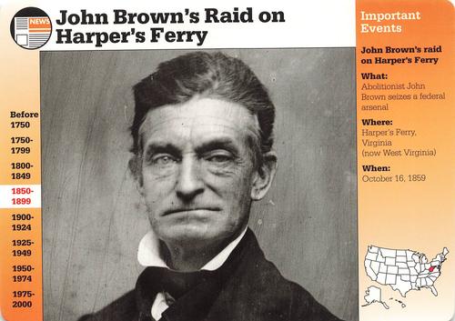 1994-01 Grolier Story of America Cards #13.7 John Brown's Raid on Harper's Ferry Front