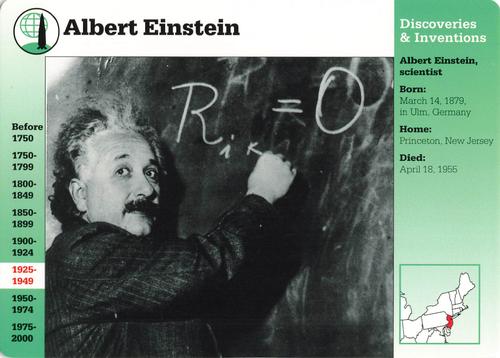 1994-01 Grolier Story of America #13.15 Albert Einstein Front