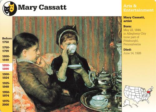1994-01 Grolier Story of America #14.17 Mary Cassatt Front