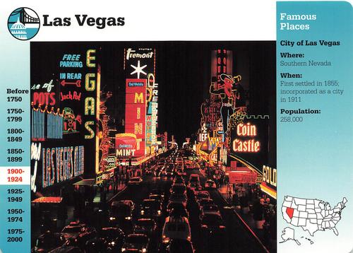 1994-01 Grolier Story of America Cards #16.6 Las Vegas Front