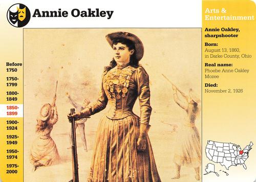 1994-01 Grolier Story of America #16.18 Annie Oakley Front