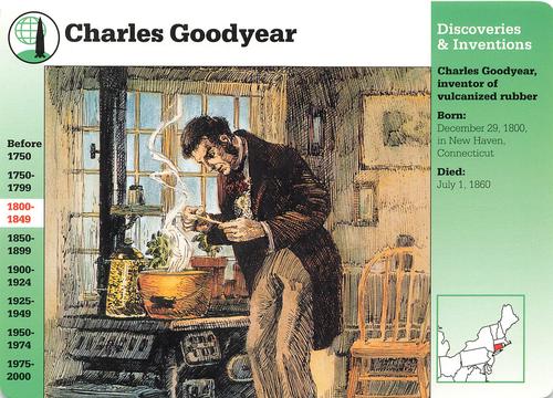 1994-01 Grolier Story of America #18.15 Charles Goodyear Front