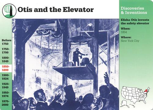 1994-01 Grolier Story of America Cards #18.16 Otis and the Elevator Front