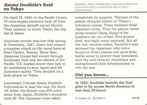 1994-01 Grolier Story of America #19.14 Jimmy Doolittle's Raid on Tokyo Back