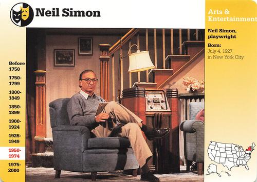 1994-01 Grolier Story of America #19.18 Neil Simon Front