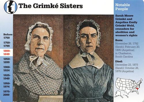1994-01 Grolier Story of America #20.2 The Grimké Sisters Front