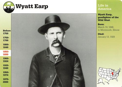 1994-01 Grolier Story of America #20.4 Wyatt Earp Front