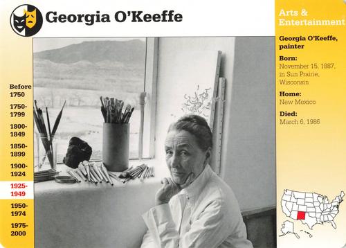 1994-01 Grolier Story of America #20.18 Georgia O'Keeffe Front