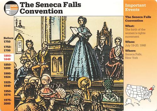 1994-01 Grolier Story of America Cards #21.7 The Seneca Falls Convention Front