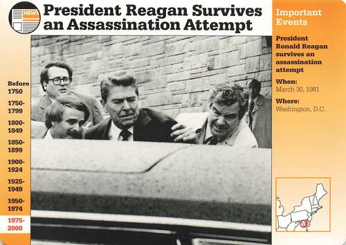 1994-01 Grolier Story of America #21.8 President Reagan Survives an Assassination Attempt Front