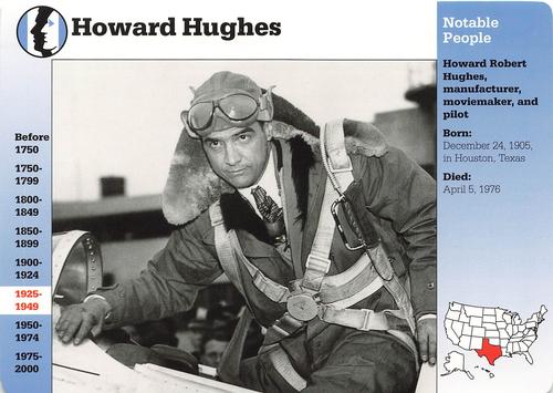 1994-01 Grolier Story of America #22.3 Howard Hughes Front
