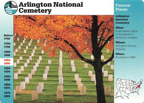 1994-01 Grolier Story of America Cards #22.5 Arlington National Cemetery Front