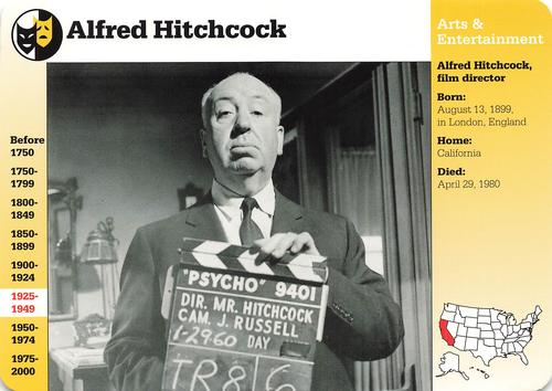 1994-01 Grolier Story of America #22.17 Alfred Hitchcock Front