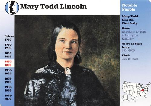 1994-01 Grolier Story of America Cards #23.2 Mary Todd Lincoln Front