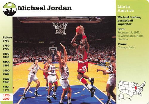 1994-01 Grolier Story of America Cards #24.12 Michael Jordan Front