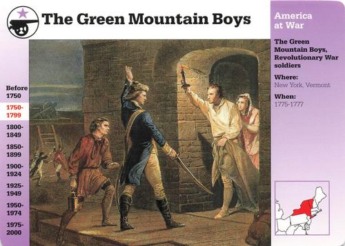 1994-01 Grolier Story of America Cards #24.13 The Green Mountain Boys Front